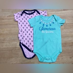 Loveable Friends and Wonder Nation 3-6 month onesies